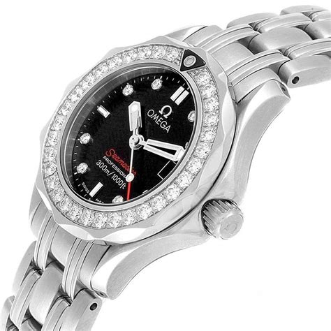 womens omega seamaster with diamonds|omega seamaster women day date.